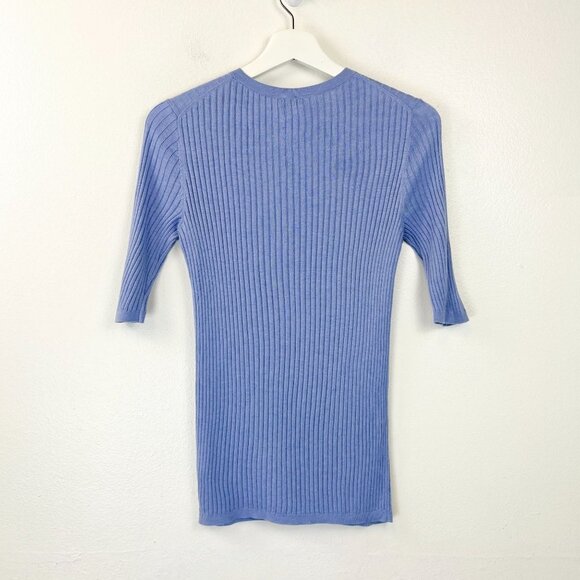 NWT VINCE Ribbed Henley T-shirt - Picture 4 of 10